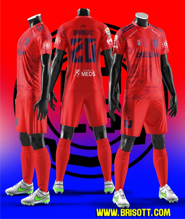 Mockup U DE CHILE ROJA MCP
